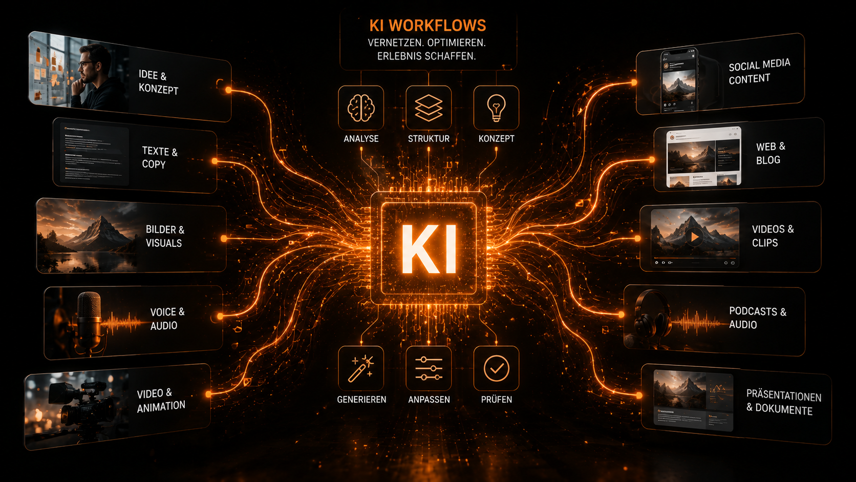 KI Workflows für automatisierte Medienproduktion und Content-Prozesse